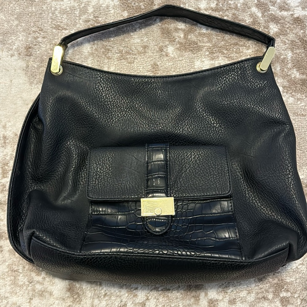 Olivia + Joy black shoulder handbag